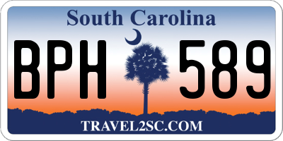 SC license plate BPH589