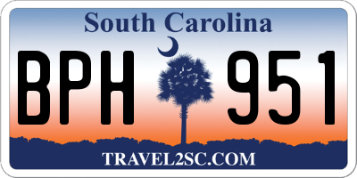 SC license plate BPH951
