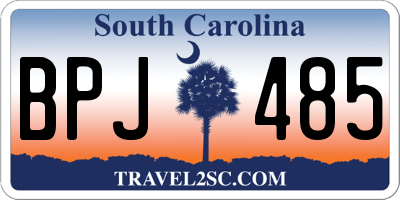 SC license plate BPJ485