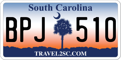 SC license plate BPJ510