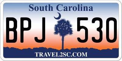 SC license plate BPJ530