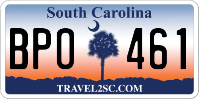 SC license plate BPO461