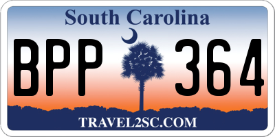 SC license plate BPP364