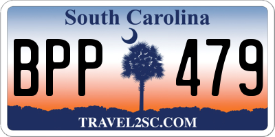 SC license plate BPP479