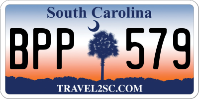 SC license plate BPP579