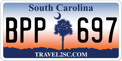 SC license plate BPP697