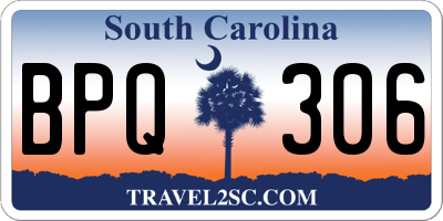 SC license plate BPQ306