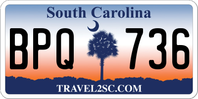 SC license plate BPQ736