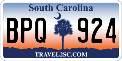 SC license plate BPQ924