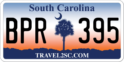 SC license plate BPR395