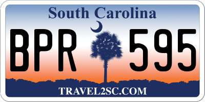 SC license plate BPR595
