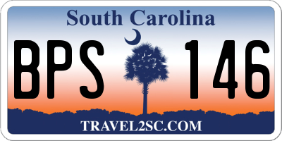 SC license plate BPS146