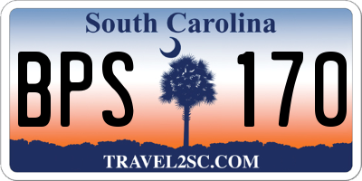 SC license plate BPS170