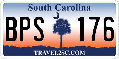 SC license plate BPS176