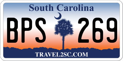 SC license plate BPS269