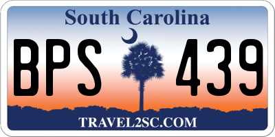 SC license plate BPS439