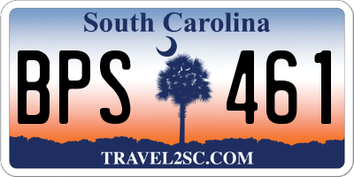 SC license plate BPS461