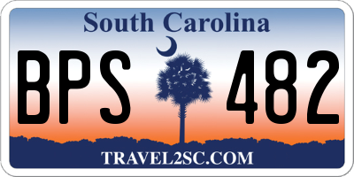 SC license plate BPS482