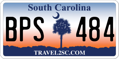 SC license plate BPS484