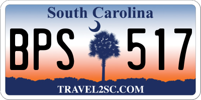 SC license plate BPS517