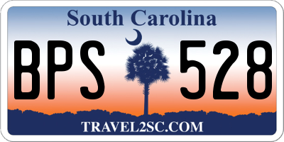 SC license plate BPS528