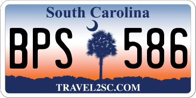 SC license plate BPS586