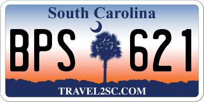 SC license plate BPS621