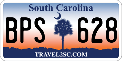 SC license plate BPS628