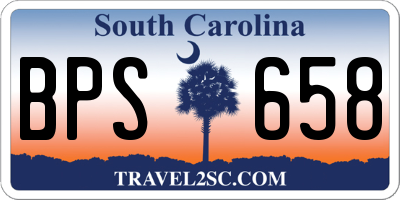 SC license plate BPS658