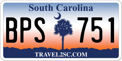SC license plate BPS751