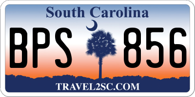 SC license plate BPS856