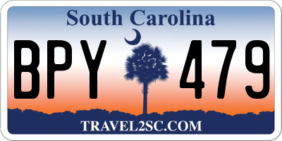 SC license plate BPY479