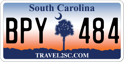 SC license plate BPY484