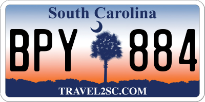 SC license plate BPY884