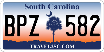 SC license plate BPZ582
