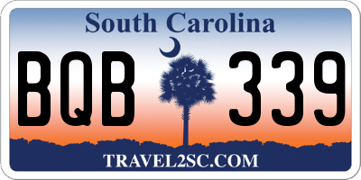 SC license plate BQB339