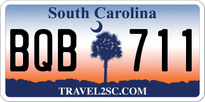 SC license plate BQB711