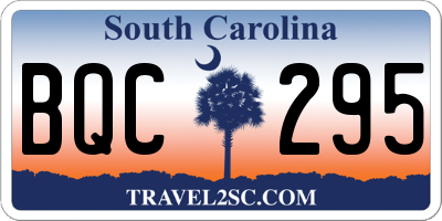 SC license plate BQC295