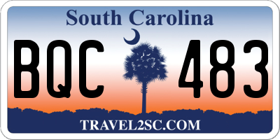 SC license plate BQC483