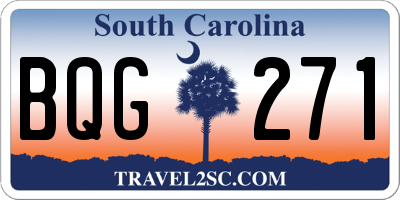 SC license plate BQG271