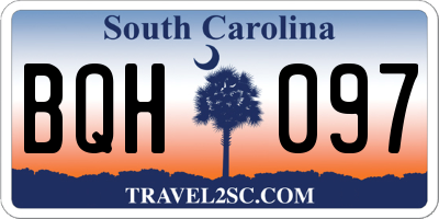 SC license plate BQH097