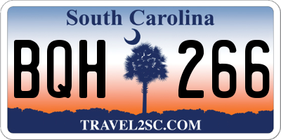 SC license plate BQH266