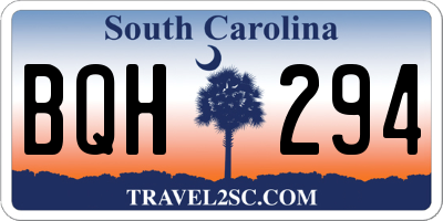 SC license plate BQH294