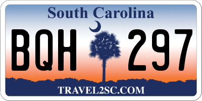SC license plate BQH297