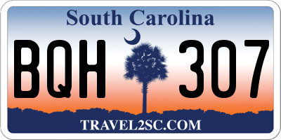 SC license plate BQH307