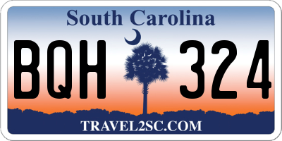 SC license plate BQH324