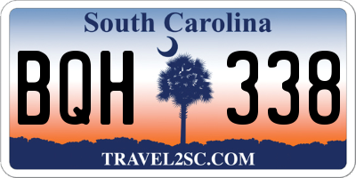 SC license plate BQH338