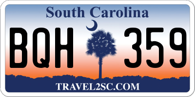 SC license plate BQH359