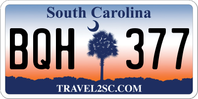 SC license plate BQH377