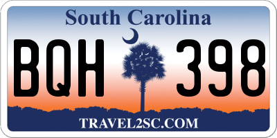 SC license plate BQH398